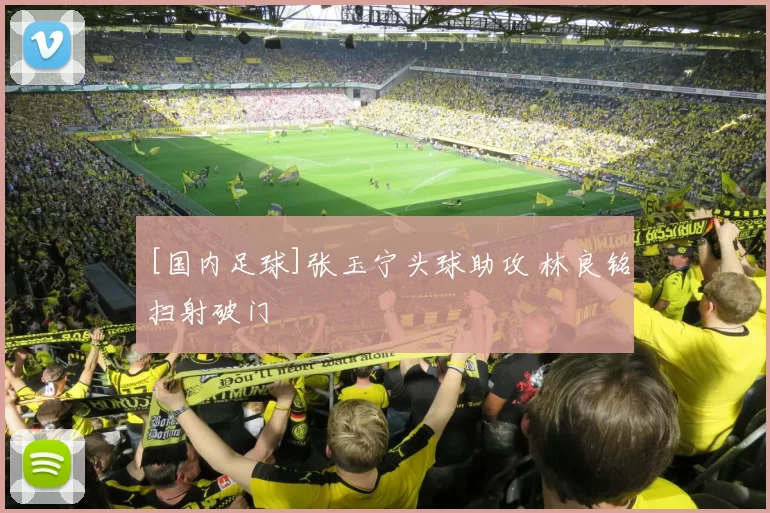 [国内足球]张玉宁头球助攻 林良铭扫射破门