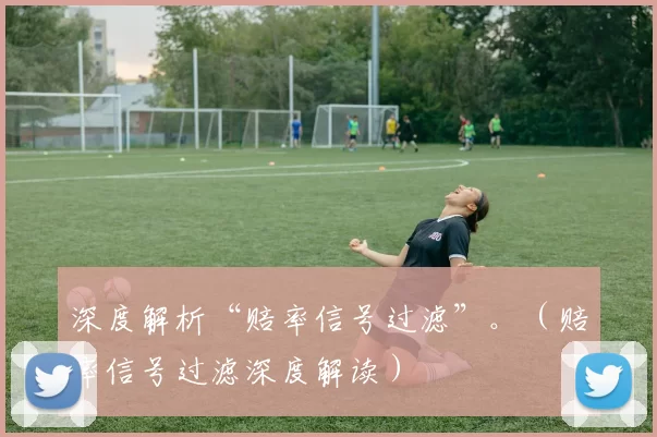 深度解析“赔率信号过滤”。（赔率信号过滤深度解读）